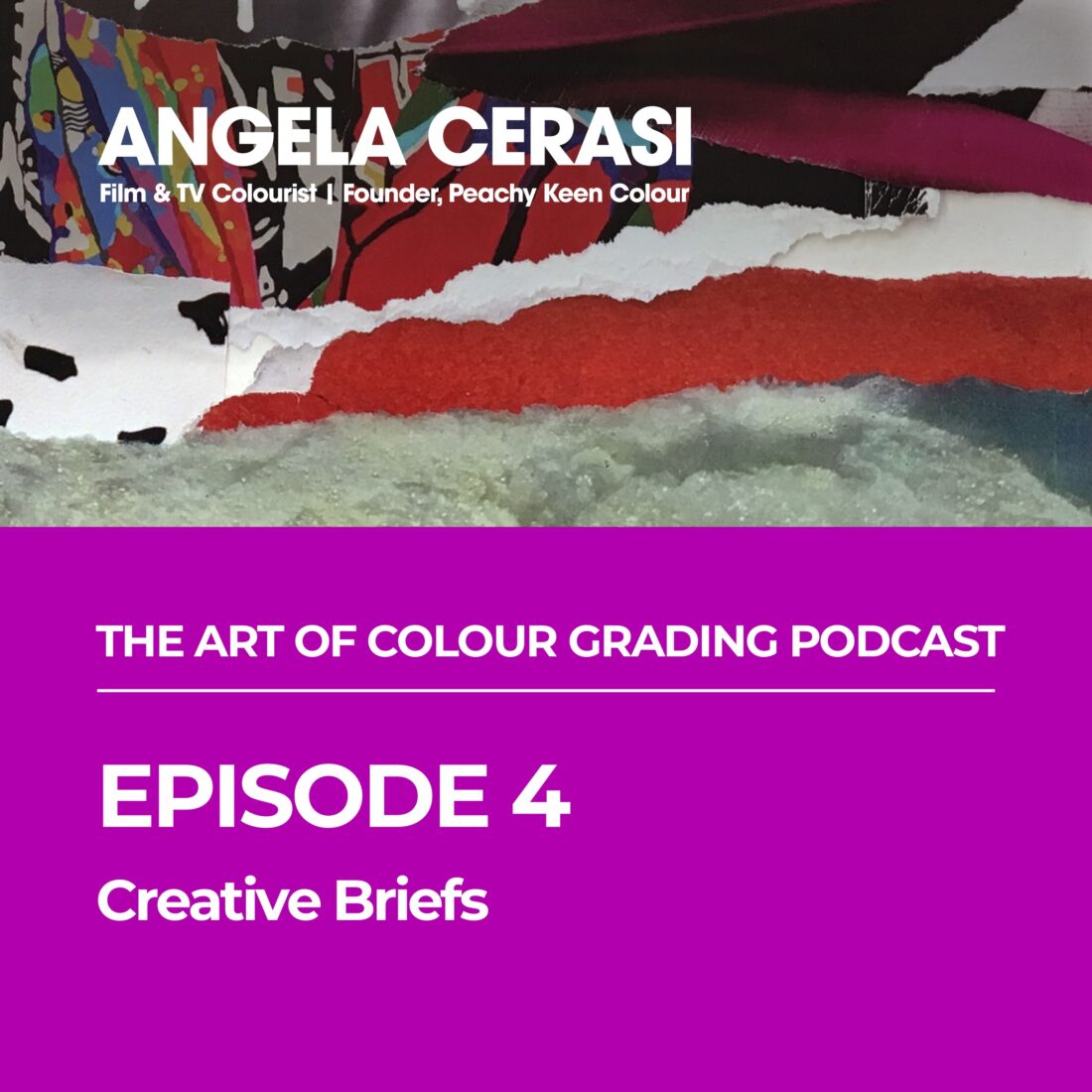 Colourist Angela Cerasi's podcast episode about giving the best creative brief